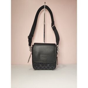 NWT Coach CO916 Lucas Crossbody In Signature Denim Black